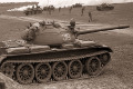 Советский средний танк Т-54 на учениях