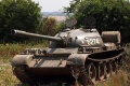 Советский средний танк Т-54 на военных учениях