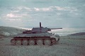 Подбитый Т-34 производства СТЗ, июнь 1942